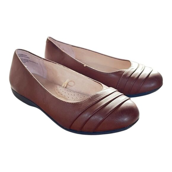 NWOB CLIFFS BY WHITE MOUNTAIN | Women's Cognac Brown Clara Ballet Flat 6.5 - Picture 5 of 8